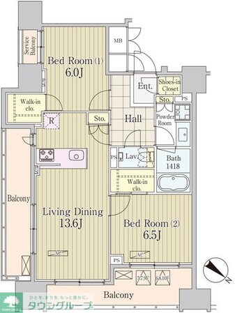 グランパレス東京八重洲アベニューの物件間取画像